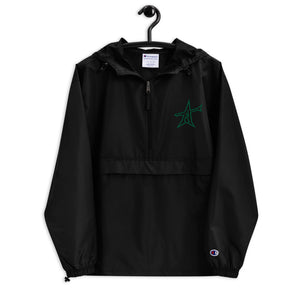 Get "ALL-IN" Embroidered Champion Packable Jacket (Champ green)