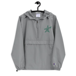 Get "ALL-IN" Embroidered Champion Packable Jacket (Champ green)