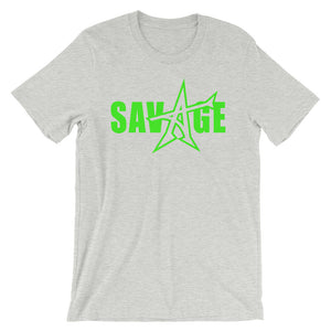 "SAVAGE" T-shirt (neon-green print)