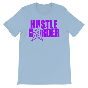 "HUSTLE HARDER" T-shirt (purple print)