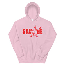 "SAVAGE" Hoodie (red print)