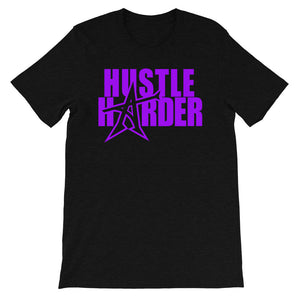 "HUSTLE HARDER" T-shirt (purple print)