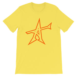 "ALL-IN" T-shirt (neon-orange print)