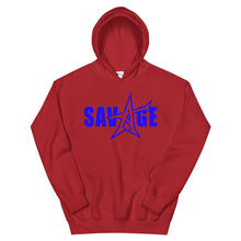 "SAVAGE" Hoodie (blue print)