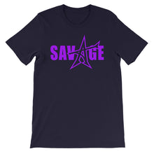 "SAVAGE" T-shirt (purple print)