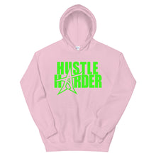"HUSTLE HARDER" Hoodie (neon-green print)