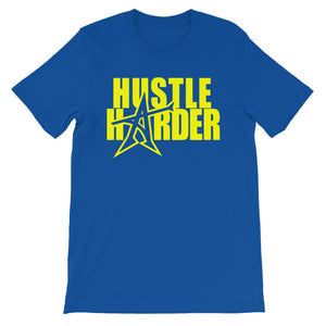 "HUSTLE HARDER" T-shirt (yellow print)