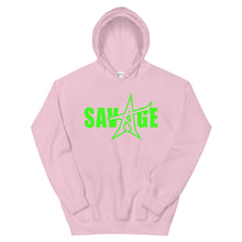 "SAVAGE" Hoodie (neon-green print)