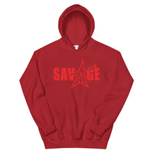 "SAVAGE" Hoodie (red print)