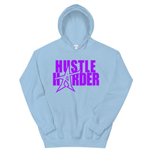 "HUSTLE HARDER" Hoodie (purple print)