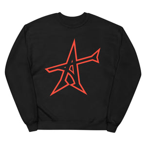 Get 'ALL-IN" Unisex fleece sweatshirt (red print)