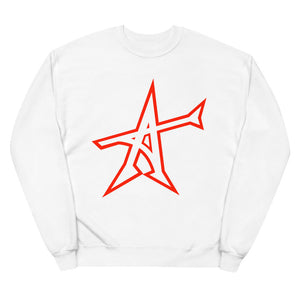 Get 'ALL-IN" Unisex fleece sweatshirt (red print)