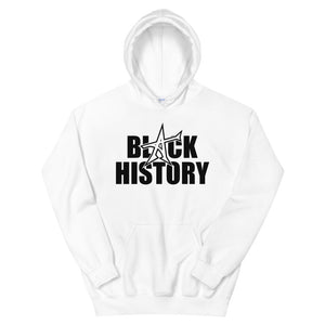 "BLACK HISTORY" Unisex Hoodie (black print)