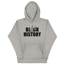 "BLACK HISTORY" (premium) Unisex Hoodie (black print)
